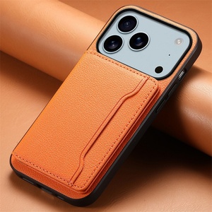 Funda de Cuero de Alta Calidad para iPhone 17 Air, 17 Pro Max, 16 Pro, con Ranura para Tarjetas, Función de Soporte, Protectora, para 15 Pro Max - Product Image 1