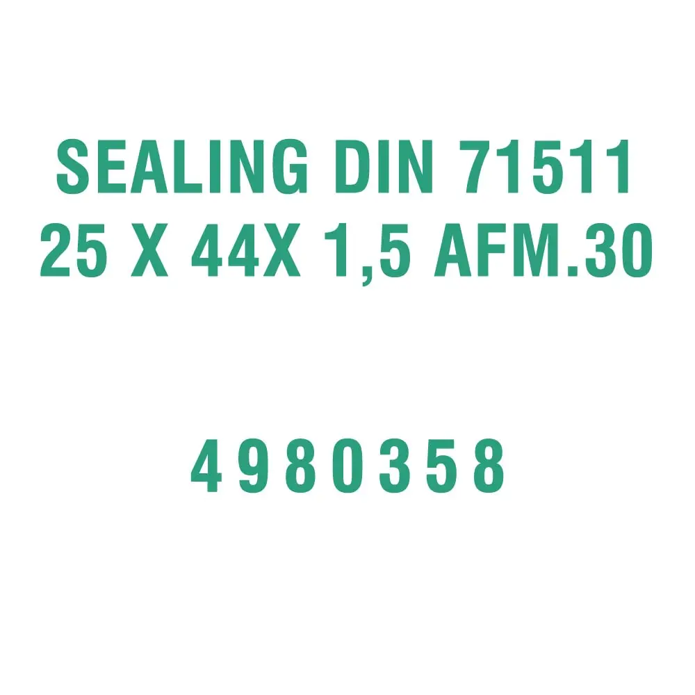 การปิดผนึก DIN 71511 25 x 44X 15 4980358 AFM.30สำหรับรถขุด R914 Liebherr