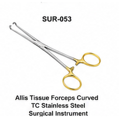 Kit chirurgical Allis Classe I, forceps manuel en acier inoxydable, instrument tissulaire courbé, outils chirurgicaux essentiels, usage général - Product Image 2