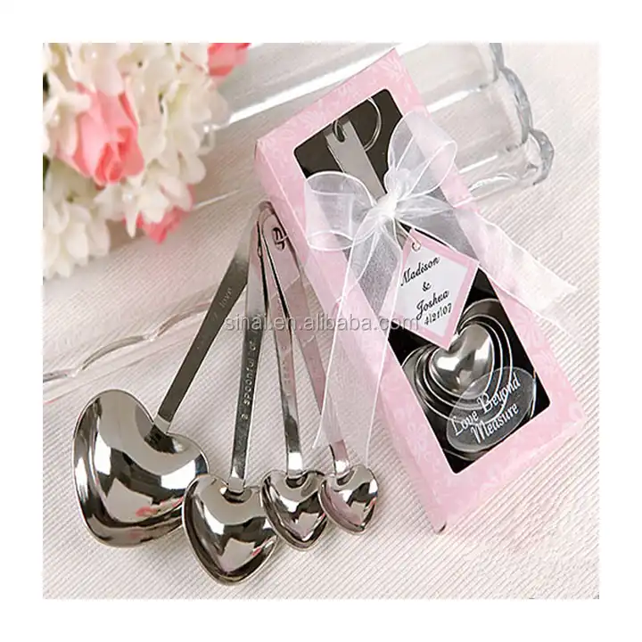 Love Beyond Measure Heart Shaped Measuring Spoons - Baby Shower (Set of 4)