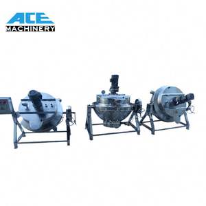 Olla Mezcladora de Cocina Ace de 200L, 300L, 400L, con Calentamiento a Gas, para Mezclar Dulces, con Chaqueta - Product Image 1