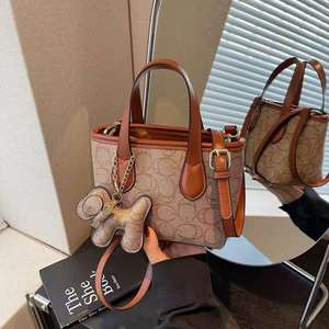 מעצב מפואר מעצב שקיות ניידות דלי רוכסן סגירה דפוס גיאומטרי עשוי סין עבור 6608 סיטונאי מקוון - Product Image 2