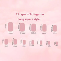 96 pièces blanc noir français lignes simples presse sur les ongles amande cercueil faux ongles ensemble bricolage Salon faux ongles