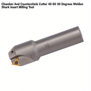 Fresa para biselar y avellanar de 45, 60 y 30 grados con vástago Weldon, herramienta de fresado de inserción - Product Image 2