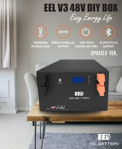 EELファクトリーサプライV3バージョン10kwh12kwh 15kwh 48V 16S 51.2V 230ah 280ah Lifepo4DIYバッテリーボックス (オフグリッドエネルギーシステム用)