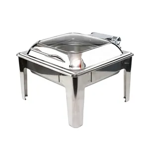 Factory price sale square food warmer chafing dish burner