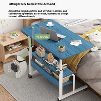 Étudiant étude blanc hauteur réglable ordinateur de bureau en bois moderne pas cher roues mobiles bureaux d'ordinateur support d'ordinateur portable à vendre