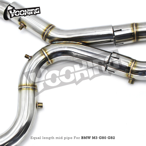 Tubo medio de igual longitud Yooking para <span class=keywords><strong>BMW</strong></span> M3/<span class=keywords><strong>M4</strong></span> G80/G82 S58 3,0 T 2021-2023 sistema de <span class=keywords><strong>escape</strong></span> de tubo de acero inoxidable pieza de coche <span class=keywords><strong>Escape</strong></span> - Product Image 4