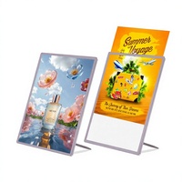 Boîte lumineuse publicitaire rectangulaire autoportante en alliage d'aluminium magnétique, design ultra-plat, étanche, portable, haute luminosité 4000