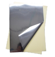 Impresora de etiquetas cortadoras personalizadas para rascar, hoja completa rectangular plateada A4 de alta calidad, para punzones artesanales