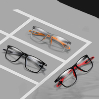 Nuevas Gafas de Moda Delgadas con Montura Óptica para Hombre de Negocios, Anti Luz Azul, para Lectura y Prescripción