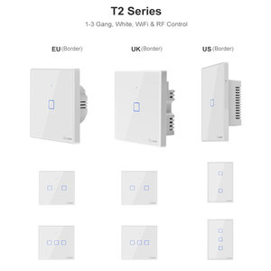 Interrupteur domotique intelligent Sonoff <span class=keywords><strong>T2</strong></span> TX Serious 1 Gang EU UK US Interrupteur Wifi intelligent Interrupteur mural intelligent Sonoff - Product Image 1