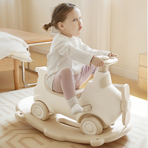 Caballito balancín Babygo Aviator de plástico, juguete para bebés con forma de dibujos animados para bebés y niños pequeños de 0 a 3 años - Product Image 2