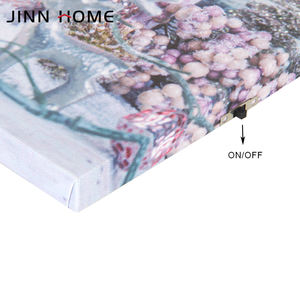 Toile de paysage colorée personnalisée de 11 "x 14" impression d'art mural <span class=keywords><strong>aquarelle</strong></span> moyenne pour les décorations de fête et les murs colorés - Product Image 5