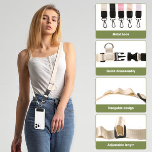 Cordón de teléfono del fabricante, cordón cruzado para teléfono móvil, correa de teléfono ajustable para el cuello, cordón bonito antirrobo. - Product Image 3