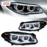 Pour BMW Série 5 F10 Ensemble de phares LED Projecteur Angel Eyes Feux de jour 12V 55W