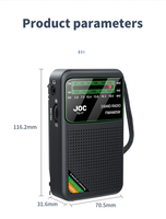 Radio AM FM SW miniature rechargeable Joc Tg-77 avec prise casque
