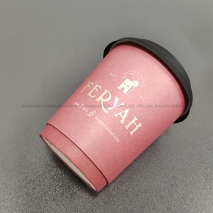 ถ้วยกระดาษผนังสองชั้นพิมพ์ลายกำหนดเองสำหรับร้านกาแฟเครื่องดื่มเอสเพรสโซที่เป็นเอกลักษณ์ - Product Image 3