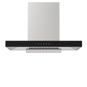 Cappa da Cucina Elettrica Silenziosa in Acciaio Inossidabile con Vetro Temperato, Filtro a Deflettore a T Montato a Parete, 11-14m/<span class=keywords><strong>min</strong></span> - Product Image 1