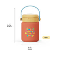 Boîte à lunch isotherme pour enfants en acier inoxydable sans BPA, avec cuillères et fourchettes