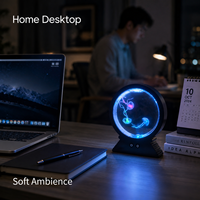 Petite lampe de nuit LED en forme de méduse, changeante de couleur, design européen, rechargeable par USB, lampe de décoration pour chambre à coucher, cadeau pour la maison
