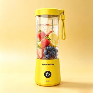 เครื่องปั่นสมูทตี้แบบพกพา 400 มล. เกรดอาหาร ปลอดสาร BPA แบตเตอรี่ทนทาน ชาร์จผ่าน USB ใบมีด 6 ใบ บดน้ำแข็งได้ ถอดประกอบง่าย - Product Image 1