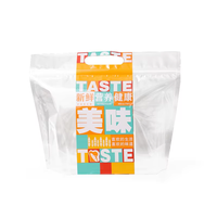 Sac à pain transparent réutilisable grande capacité avec fermeture éclair, imprimé en gravure, qualité alimentaire, pour le stockage et le conditionnement de produits alimentaires, type sachet pour pain grillé, emballage CJ