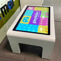 Fabricant professionnel Table interactive intelligente pour enfants avec écran tactile Android, WiFi, étanche, pieds détachables, 43 pouces, blanc