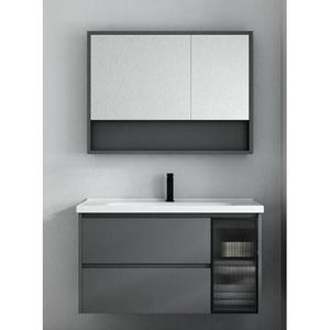 Mueble de Baño Suspendido en Pared CR Gris con Lavabo Integrado de 620 mm - Product Image 3