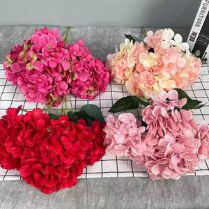 Nuevo Ramo de Flores Artificiales de Hortensia de Seda de Tacto Real para el Día de San Valentín 2024, 5 Cabezas - Product Image 6