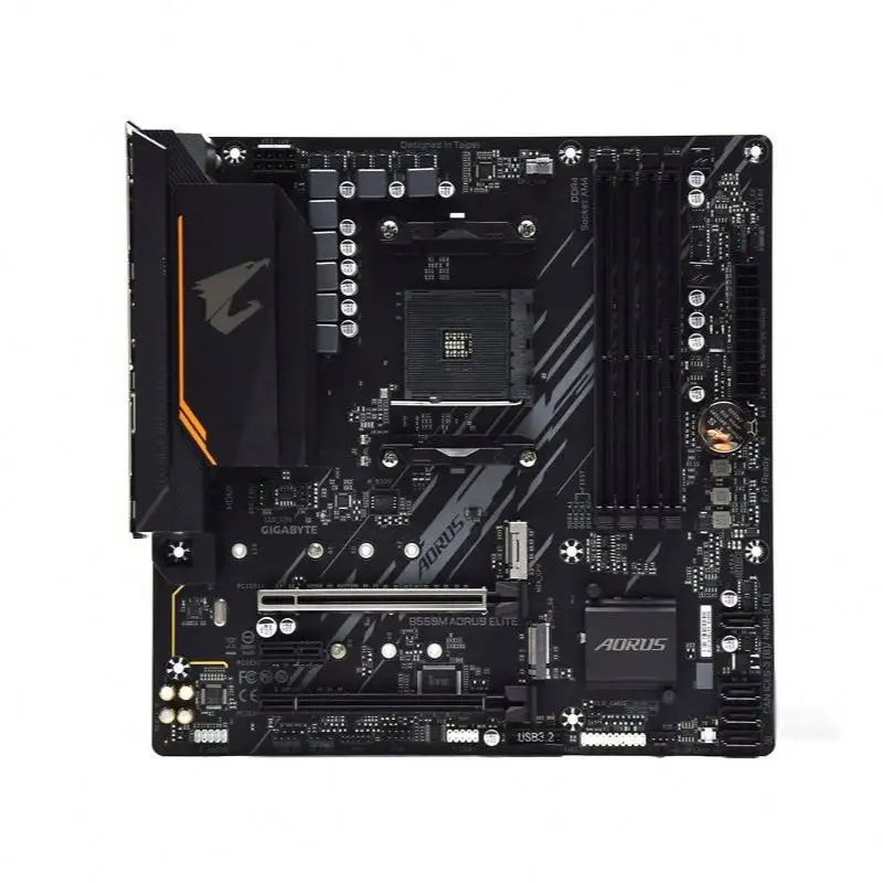 Motherboard AORUS ELITE Gigabit B550M baru dengan AM4