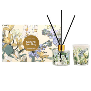 Scented Soy Wax <b>Candle</b> Glass Cylinder 90 120 Days Duration Fragrance Gift <b>Set</b> For Indoor Home Use - Product Image 3