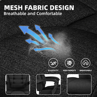 Chaise de jeu personnalisée en usine, inclinable, durable, avec repose-pieds et accoudoirs réglables pour la configuration de bureau à domicile