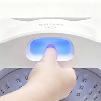 Lampe à ongles UV LED 2-en-1 à double couche et double zone, séchage rapide, 4 réglages de minuterie, capteur intelligent, prix usine, personnalisable OEM