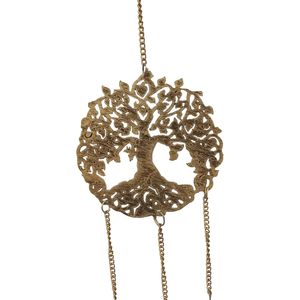 PARIJAT Artesanía Metal Hierro Árbol Vida Campanas de viento para el hogar Balcón Terraza Jardín Sala de estar Campanas colgantes Sonido decorativo - Product Image 2