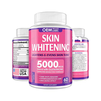 Capsules de Glutathion pour adultes OEM 5000mcg Complément alimentaire 60