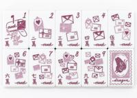 Juego de 160 fichas de Mahjong Americanas de Acrílico Morado con Diseño Floral Vintage Grabado, en Oferta
