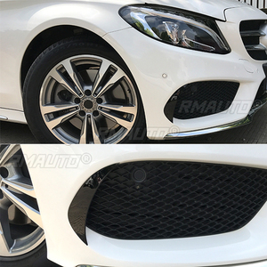 Cache d'aération de pare-chocs avant pour Mercedes Benz Classe C W205 C180 C200 C250 C300 C400 2015 2016 2017 2018 - Accessoire de style automobile - Product Image 5