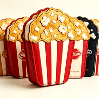 Niedliches Popcorn-förmiges PU-Leder Notizbuch mit Individuellem Logo Unregelmäßiges Lebensmittel-Notizbuch Unregelmäßiges Cartoon-Notizbuch