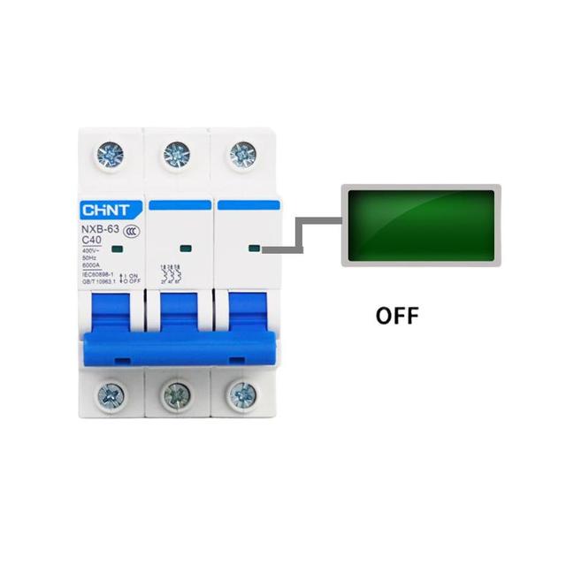 NXB-63 Series 230V/400V C Curve Miniature Circuit Breaker 6000A Breaking Capacity  Standard 1P+N 2P 3P 4P MCB
