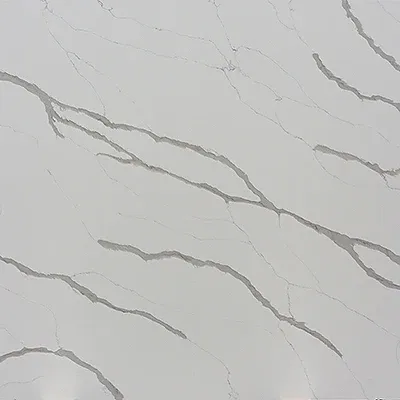 Avustralya tezgah üstü Calacatta beyaz kuvars yapay taş tezgah üstü ve masa üstleri hiçbir silikon kuvars taş