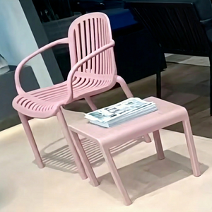 MULTICOLOR Plastic Modern Design <b>Stackable</b> Restaurant <b>Dining</b> Side <b>Chair</b> with Fabric Seat for Hotel and Cafe Seating - Product Image 1