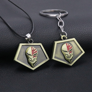 Collar de Cosplay de Anime <span class=keywords><strong>Bleach</strong></span>, Colgante de Kurosaki Ichigo <span class=keywords><strong>Ishida</strong></span> Uryuu, Llavero - Product Image 5