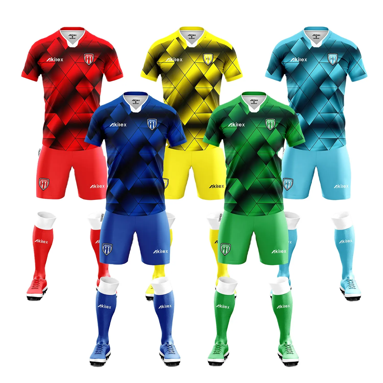 Groothandel Mannen Vrouwen Met Custom Logo Voetbal Shirt Jersey En Korte Broek