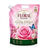 Pochette souple personnalisée pour lessive 1L 3L 5L, sachet à bec verseur haute barrière anti-humidité avec poignée