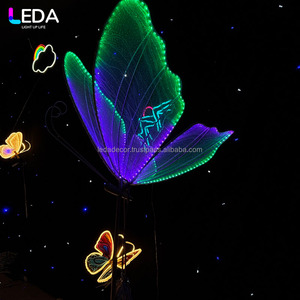 LEDA Hot Sale RGB Dynamic Butterfly <b>Lights</b> Giant Moving butterfly LED Aisle Road Lead <b>Light</b> for Wedding Party Event <b>Decoration</b> - Product Image 4