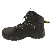 Bottes de sécurité imperméables en cuir de vache à bout en acier Chaussures de travail