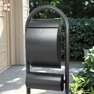 Oem/oed thép mạ kẽm bưu kiện Hộp Thư freestanding bài box với khóa chìa khóa cho nhà vườn thời tiết kháng Thư hộp - Product Image 2