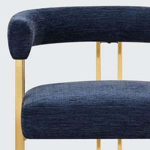 Tabouret de bar moderne en velours capitonné avec pieds en acier inoxydable doré, <span class=keywords><strong>chaise</strong></span> <span class=keywords><strong>haute</strong></span> pour la maison, le bistrot, le café - Product Image 4