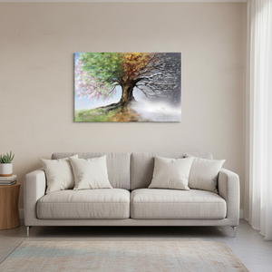 Four Seasons Tree Printed <b>Canvas</b>: Modern <b>Wall</b> Art Decor,WRAPPED <b>CANVAS</b> - Product Image 3